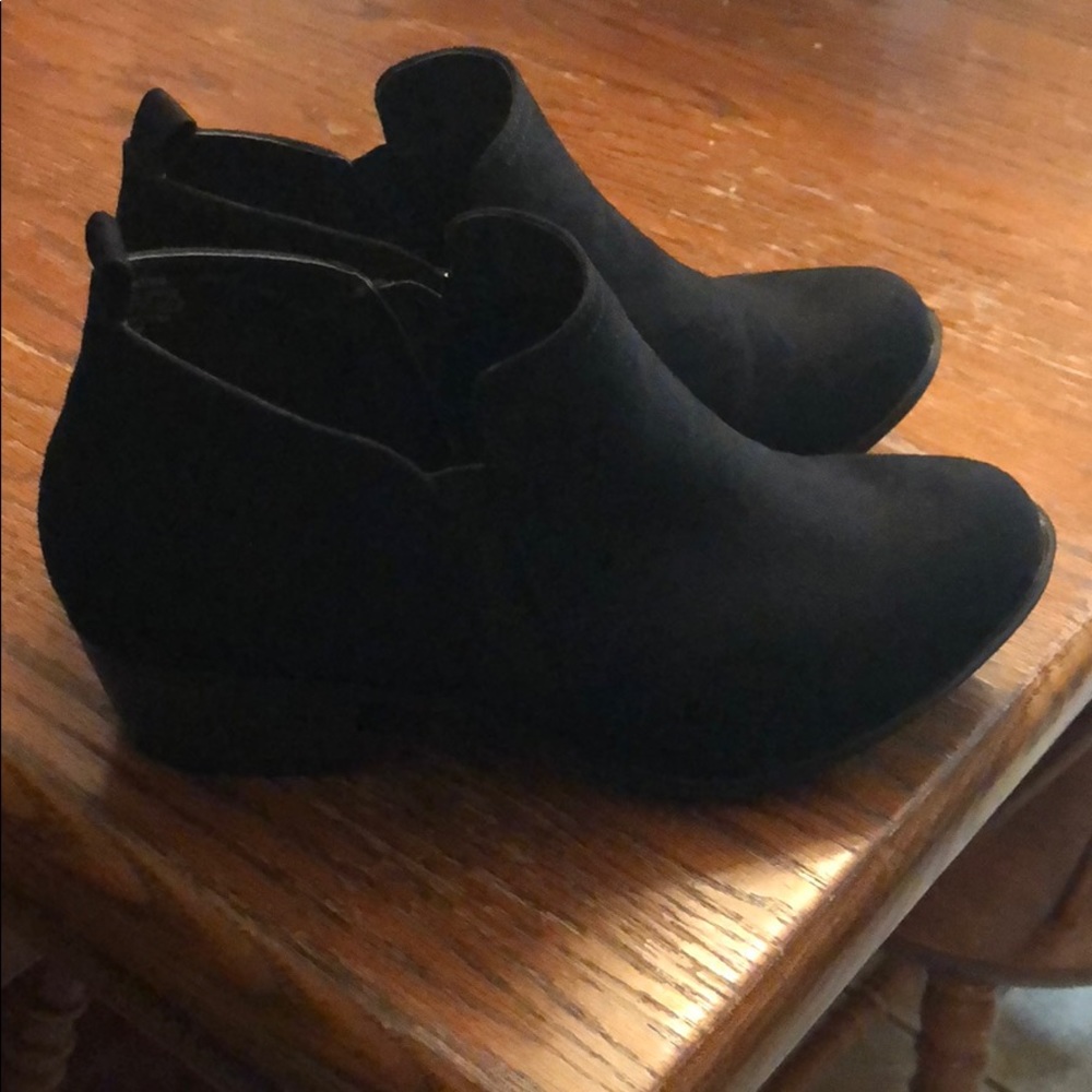 Torrid Black Suede Booties